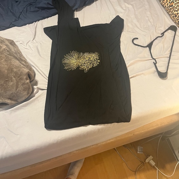 Hawaiian style brand new dress backless one shoulder, long with slit at the calf - Picture 9 of 11